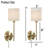 Metal Wall Sconce with Cylinder Shade, Set of 2