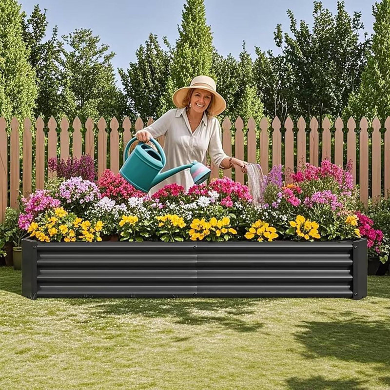 Metal Garden Bed, Black