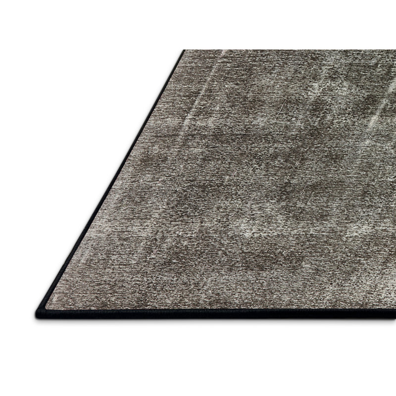 Tapis brun à motif oriental, Tapis de couloir 2 pi x 5 pi