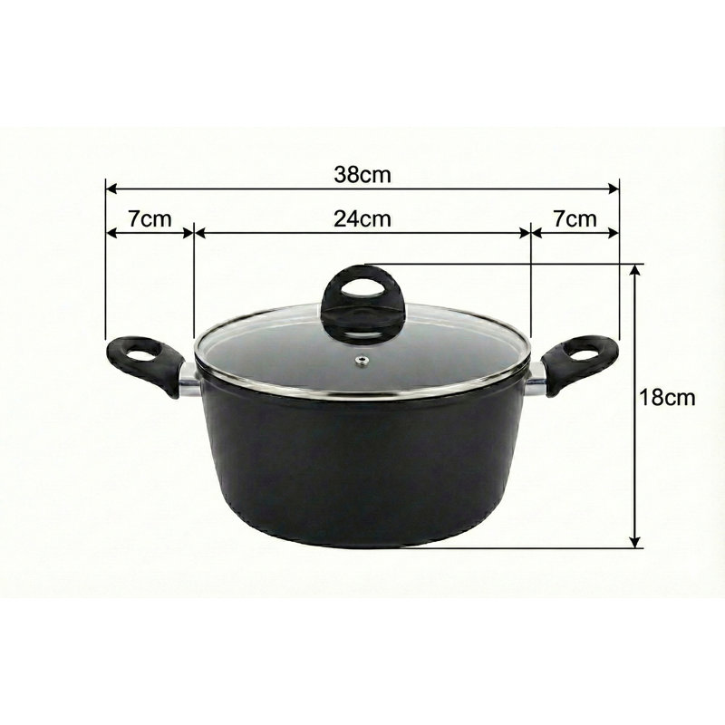 Urbn-Chef Non-Stick Aluminum Soup Pot, 38cm