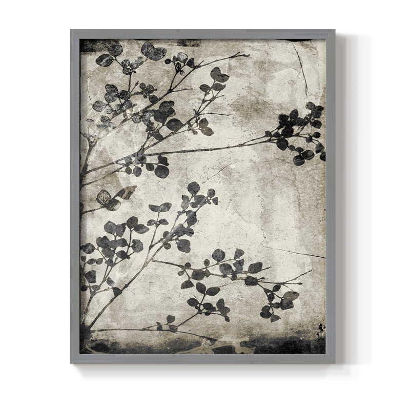 Reproduction encadrée Boundless VI - bois massif, 11" H x 9" W, Gray/Black, Grey