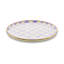 Violet Check Round Tray