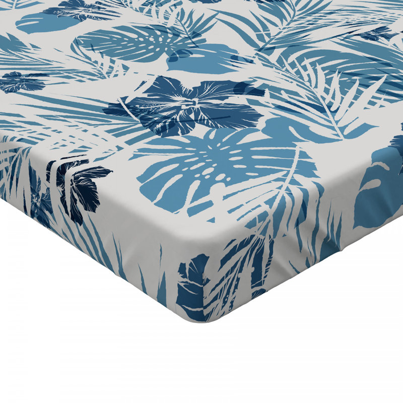 Microfiber Floral Fitted Sheet, Full Fitted Sheet