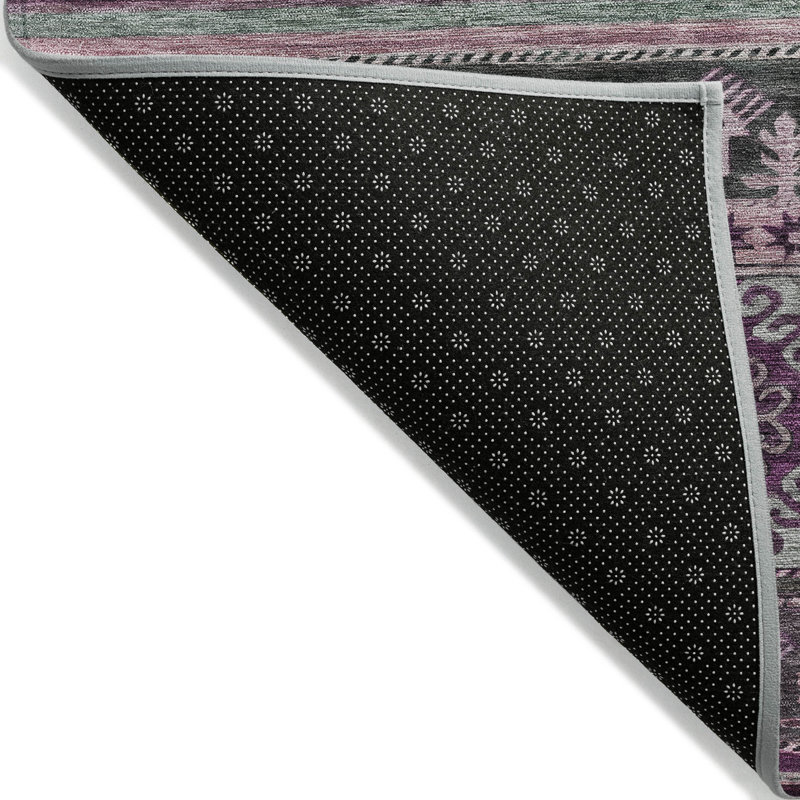 Claritha Purple Washable Indoor-Outdoor Rug - LOOMLAN, 5' x 7'6"