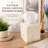 Natural Beige Marble Square Tissue Box Cover