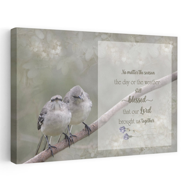 Ensemble d'art contemporain de fleurs d'oiseaux, H 16 po x l 24 po