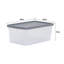 Wham 9L Box & Lid Pack of 3 Clear/Steel