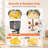 150W Milkshake Maker Mixer with Dual-Speed Adjustment and Stainless Steel Cup