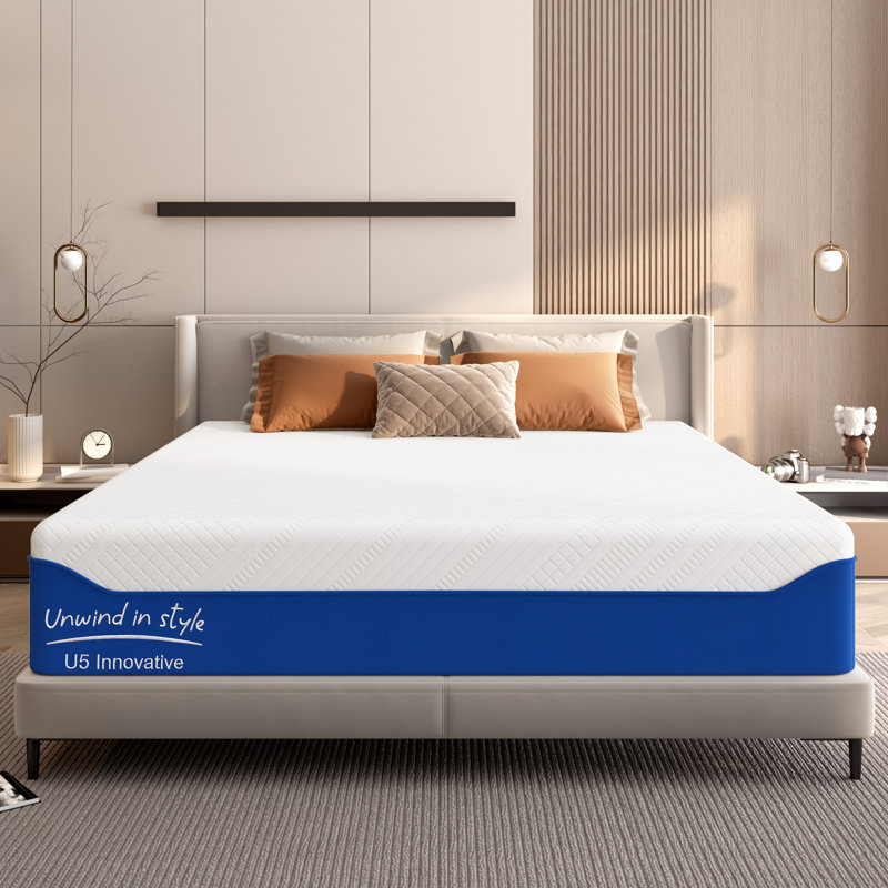 Gel Memory Foam Mattress, Medium Firm, CertiPUR-US Certified, for Support & Pressure Relief, with Removable Machine Washable Cover