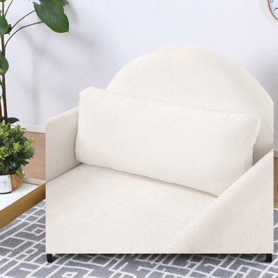 Chaises d'appoint multifonctionnelles avec coin pour animaux, tissu en bois beige, maison moderne
