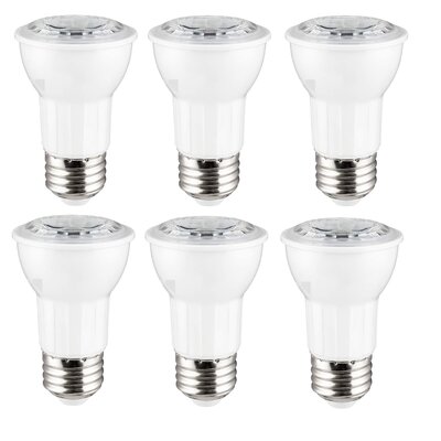 6- Pack LED, Dimmable, ETL Listed, PAR16 Long Neck Light Bulb, Soft White 2700K -  Sunlite, WF05948-6