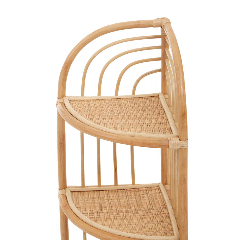 Bourbeau 46cm W Rattan Shelving Unit