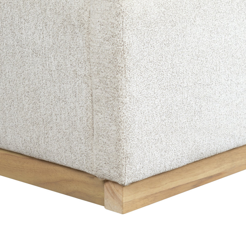 Pippin Chenille Bed , Ivory, King