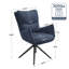 Fauteuil d'appoint rembourré en chenille Modern-1508523204