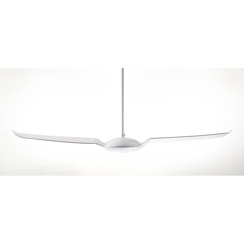 IC Air Downrod Ceiling Fan, Wall Control, White, Gloss White