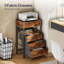 40cm W Metal Bedside Table