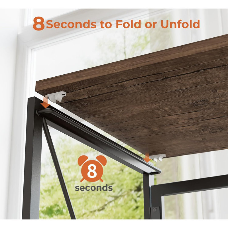 Small Folding Desk 31.5 inch Foldable Computer Desks