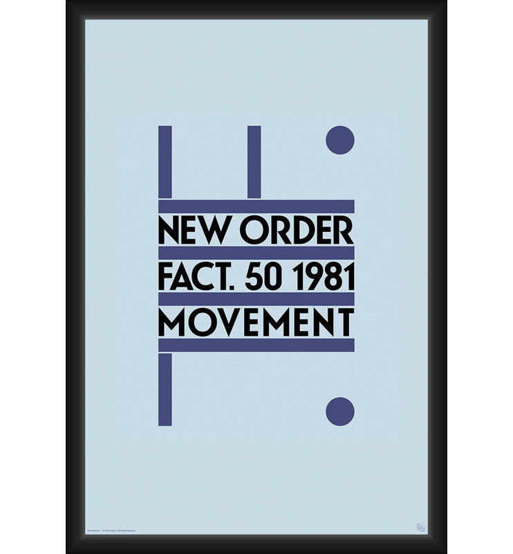  Nouvelle commande officielle - Fact 50 - Affiche d'art encadrée - 24 po x 36 po - Cadre en bois d'ingénierie robuste avec verre plexi - prêt à être accroché