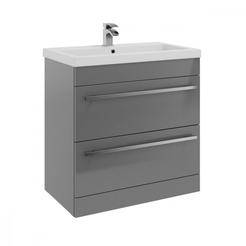 Clifton 800mm Wall Mounted Single Bathroom Vanity with Vitreous China Basin