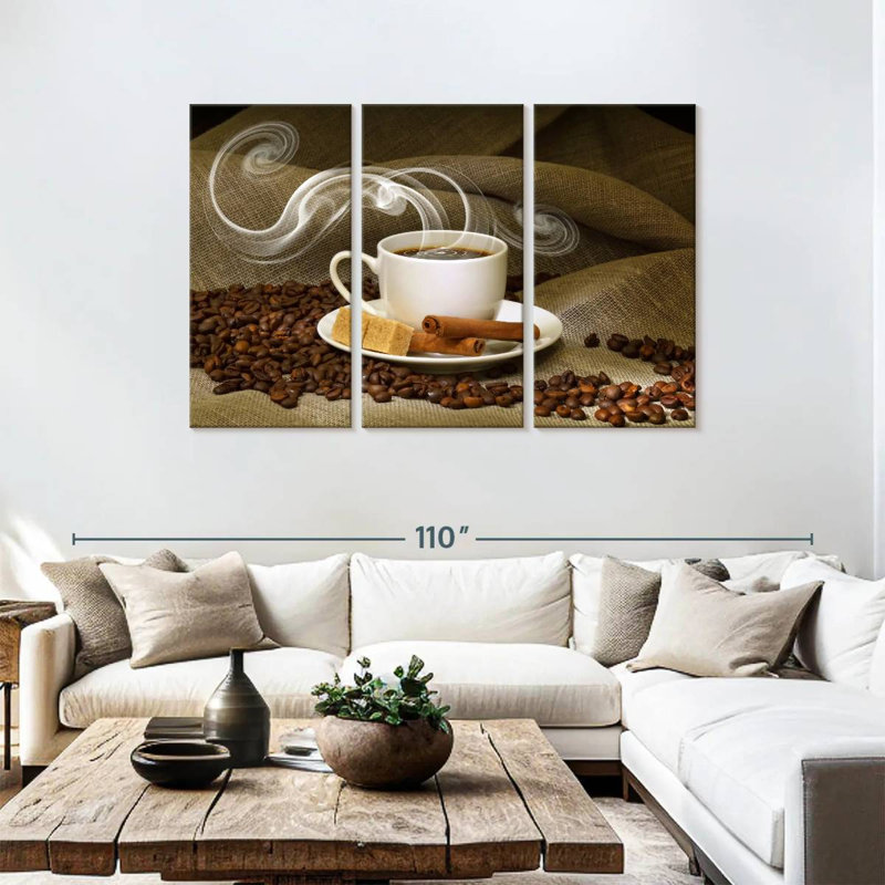 Yarlin Steaming Cinnamon Coffee, 48" H x 74" W