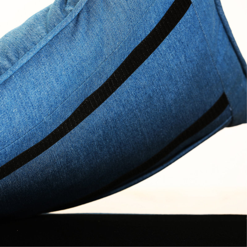 Chaise de balcon pliable - Structure en métal avec éponge douce et confortable bleu foncé inclinable 3 options de réglage, revêtement à haute densité ergonomique