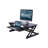  32 in. Black Height Adjustable Standing Desk Converter Keyboard Tray Up Double Monitor Riser Computer Workstation-2143326897-2143326896