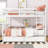 Wood Bunk Bed With 2 Drawers-1006383792-1006383796
