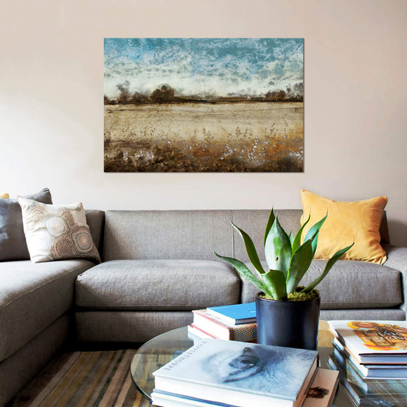 « infiniing prairies », impression sur toile, H 40 po x l 60 po x P 1,5 po