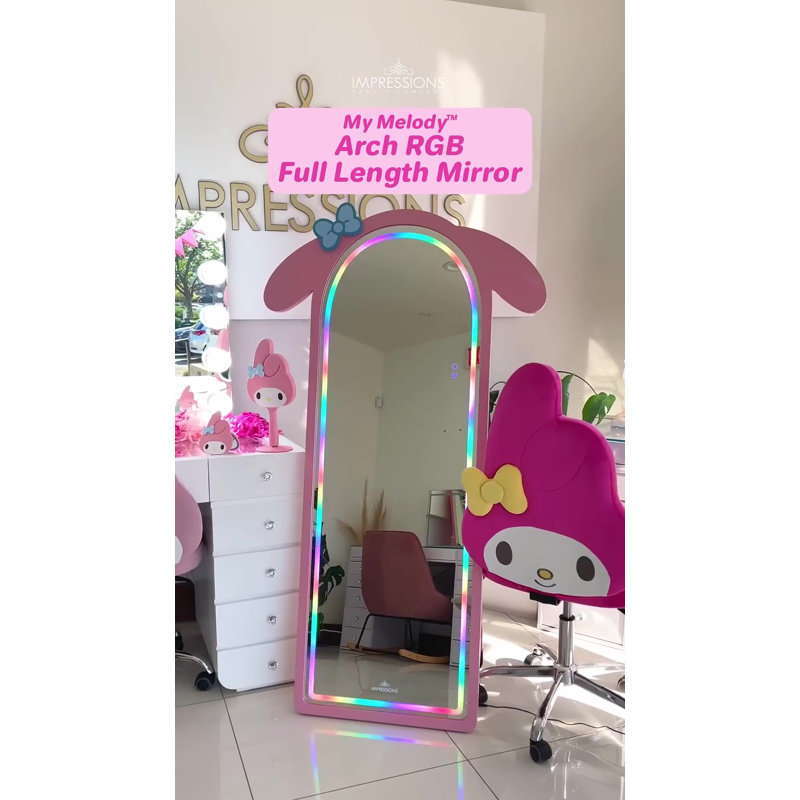 My Melody Arch RGB Full Length Mirror with Soft Touch Sensor and Dimming Function
