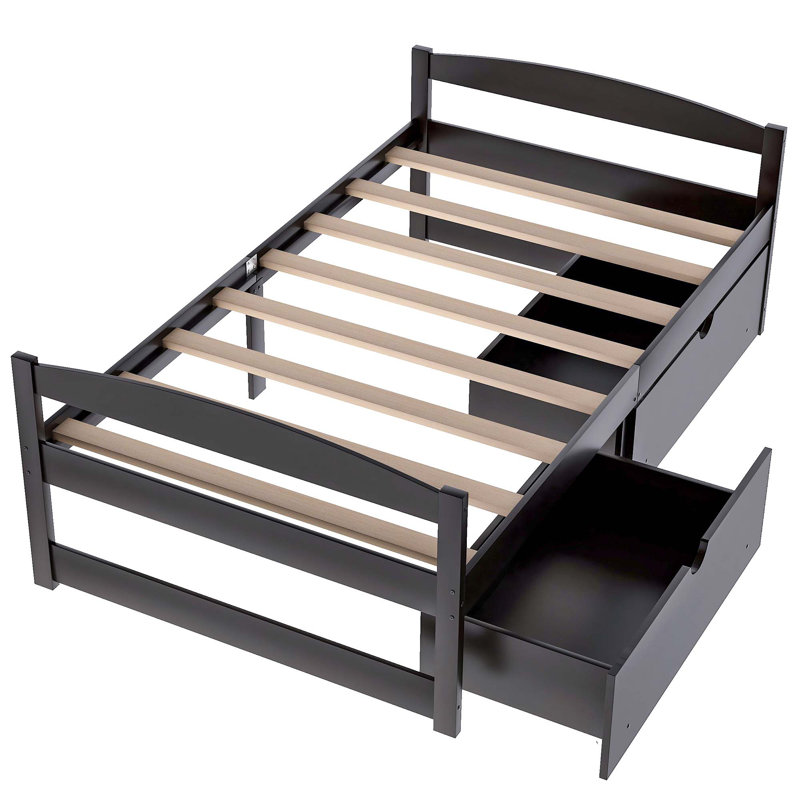 Nordham Slat Storage Bed, Espresso