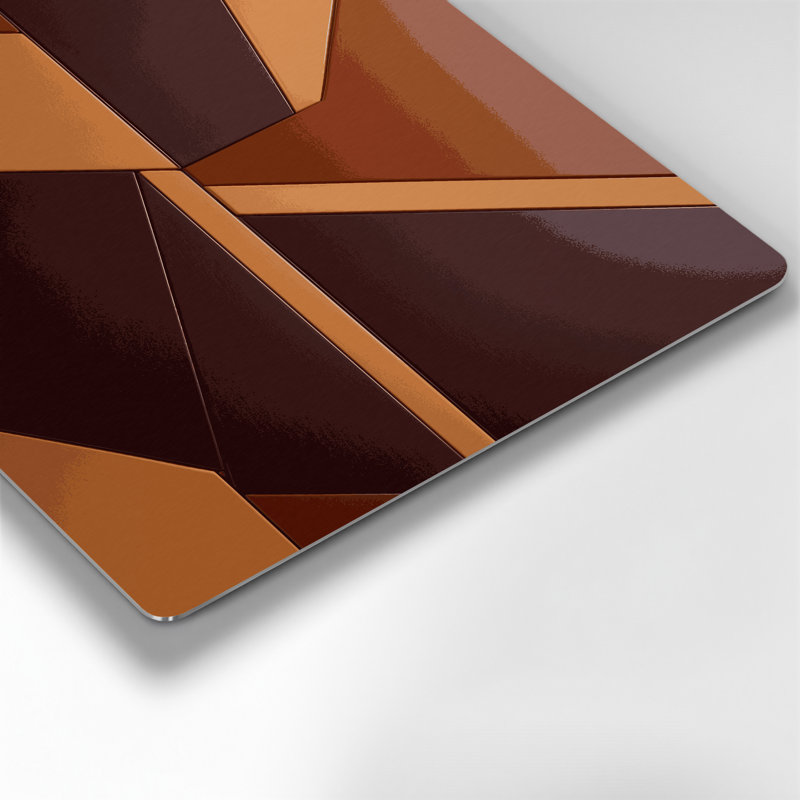 Abstract Shapes 53 Black Metal Wall Art