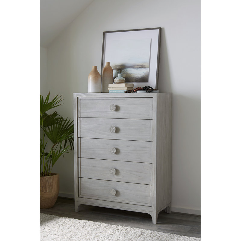 Realyn Solid Wood 40'' W 5 - Drawer Dresser