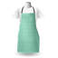 Dakota Fields tablier rétro unisexe cercles concentriques monochromes taille adulte vert mer et blanc