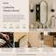 Armoire de salle de bain encastrée avec miroir noir mat avec 2 tablettes réglables 18 po x 29 po Osterhus