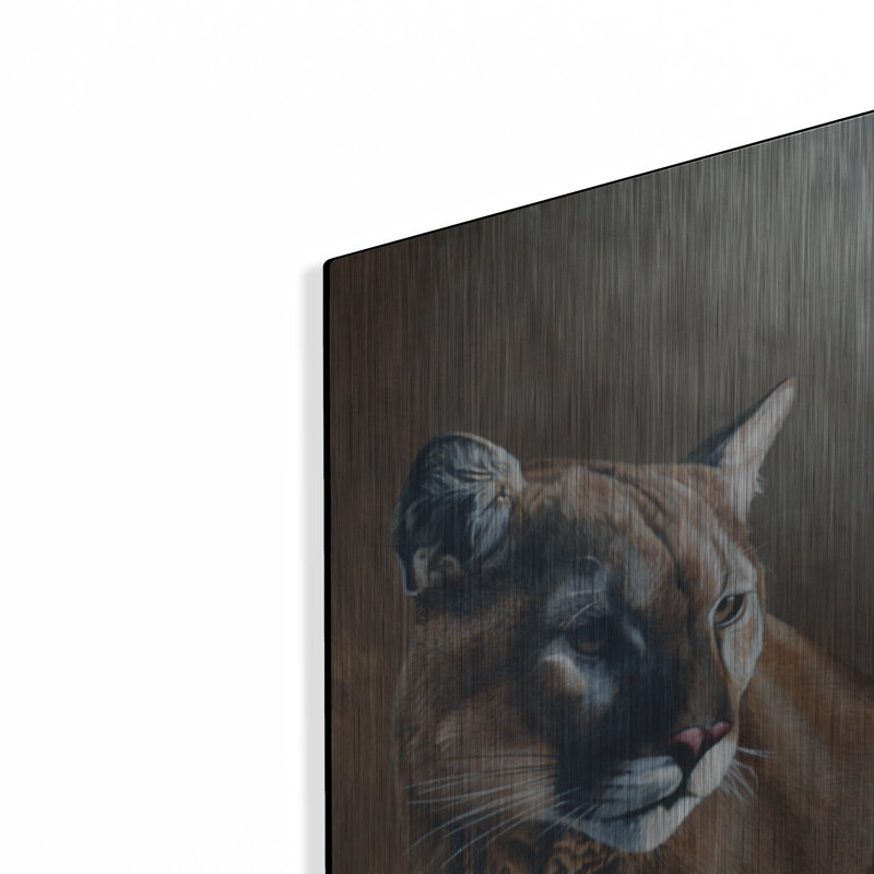 "Cougar" par Ron Parker, H 16 po x l 12 po