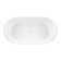 Winifred 71" Solid Surface Soaking Freestanding Tub with Integrated Drain and Overflow