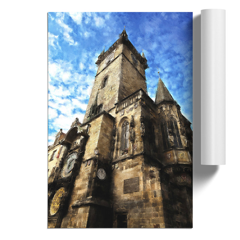 Old Town Hall In Prague - No Frame Print, 42cm H x 30cm W x 0.1cm D
