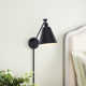 Cidni Single Light Dimmable Plug-in Swing Arm Sconce