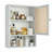 Bamboo Over-the-Toilet Bathroom Storage Cabinet with Adjustable Shelf, Open Drawer, Wall-Mounted Space-Saving Organizer-892828997