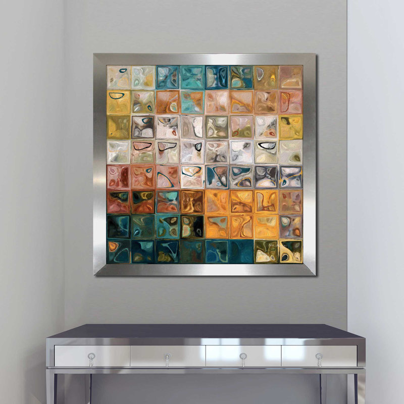 2 Peter 1: 4 Precious Promises par Mark Lawrence - Peinture, H 37,5 po x l 37,5 po x P 1 po, Encadrement argenté
