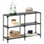Console Table With Glass Top Steel-588766928-588766931