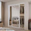 Porte coulissante en miroir blanc 1-Lite-113109706