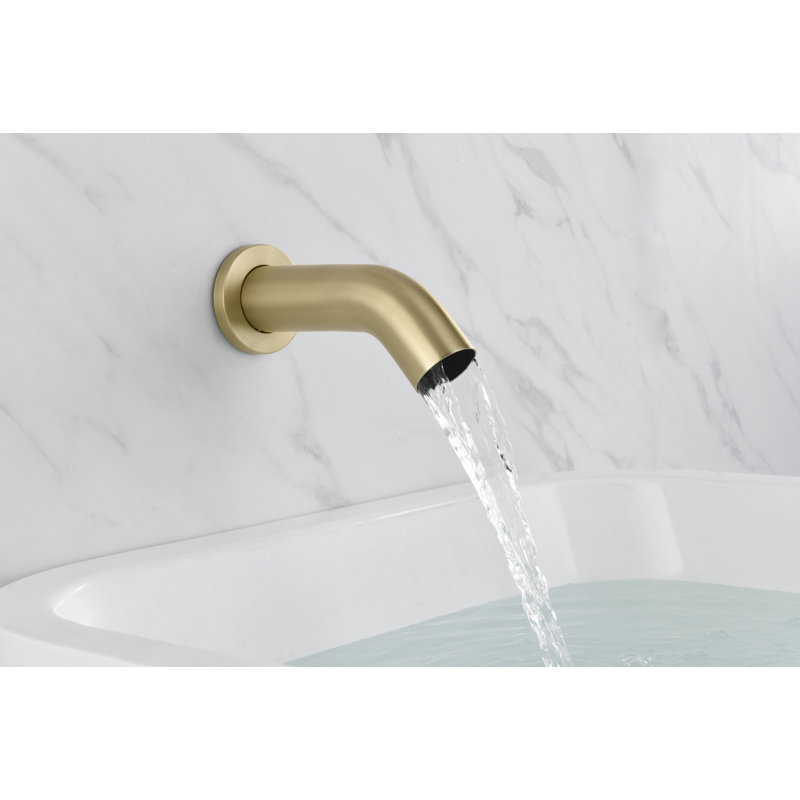 Complete Shower System with Rough in-Valve, Brushed Gold