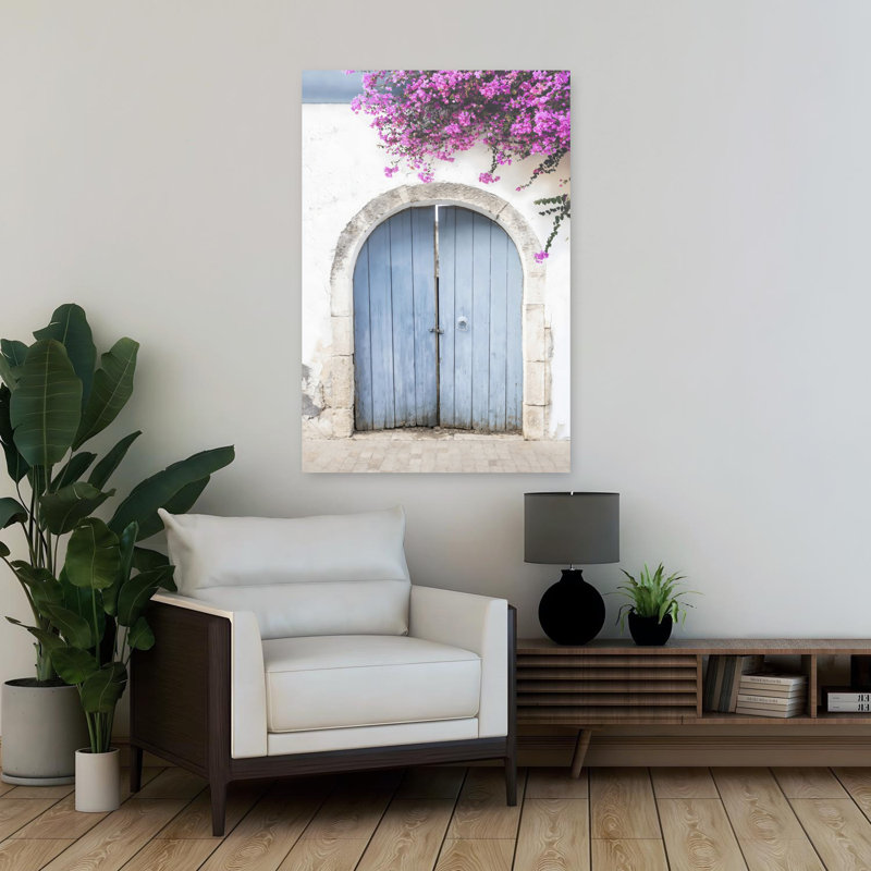 Porte grecque abstraite, art mural contemporain, H 36 po x l 24 po