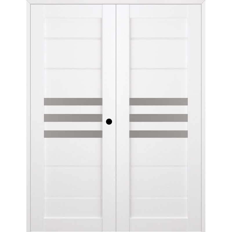 Porte française Dome, Blanc noble, Gauche, 71,75 po x 95,24 po