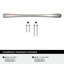 Poignée de meuble Vaile 6-5/16 pouces (160 mm) d'entraxe, finition nickel satiné-12019532-112730657