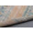 Handcrafted Vintage Turkish Rug in Soft Blue and Beige with Geometric Patterns Perfect for Enhancing Your Doorway Aesthetics in Pastel Colors