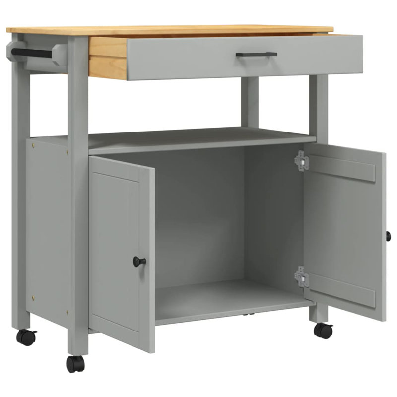 Kitchen Serving Cart, Grey