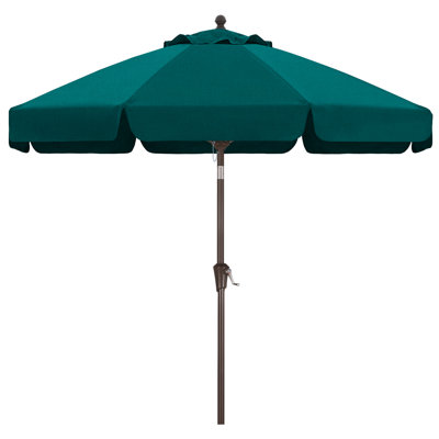9’ Olefin Market Umbrella with Scalloped Valance and Tilt