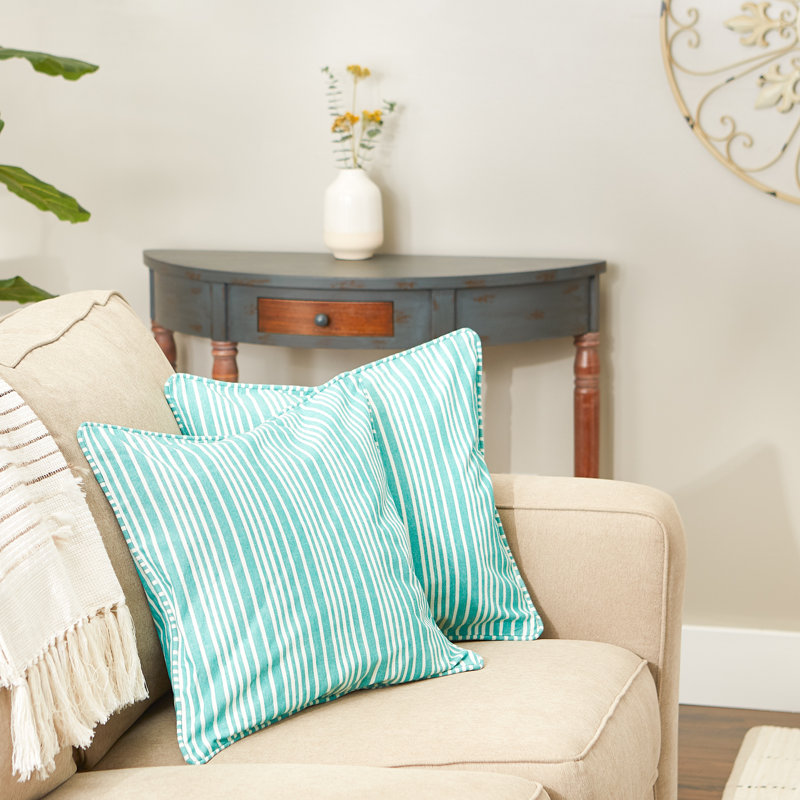 Housse de coussin carrée, Vert bijou